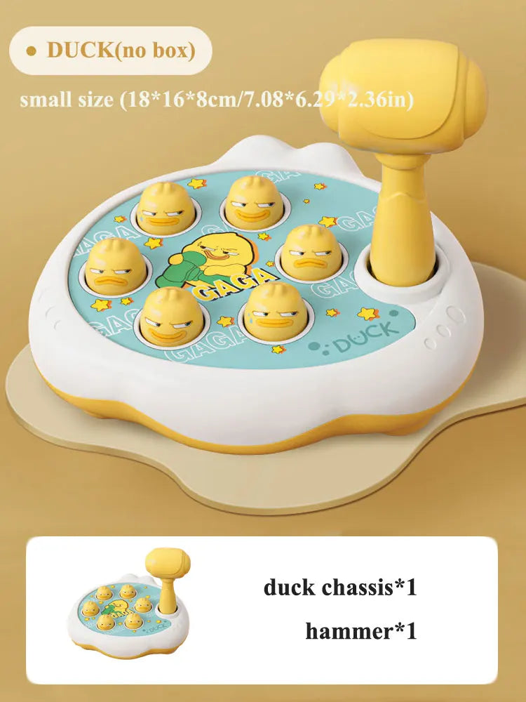 Duck/Frog/Pig Baby Toy Montessori Learning Game Educational Puzzle Gift for 12 24 Months Toddler Boy/Girl with Hammer Quick Pick Grocers